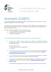 GUIDE DSN : Anomalie CCI0072