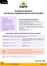 Fiche En bref "Comment déclarer les heures structurelles en DSN"