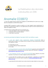 Guide DSN : Anomalie CCI0072